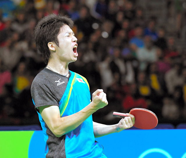 瑞典乒乓球队力克英国乒乓球队，水谷隼统治全场